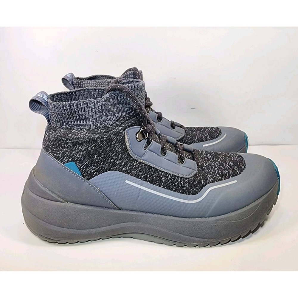Vessi Cloudburst Waterproof High-Top Sneakers Shoes Boots Womens 8 Black Gray